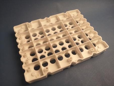 Tenter frame for blister moulds 