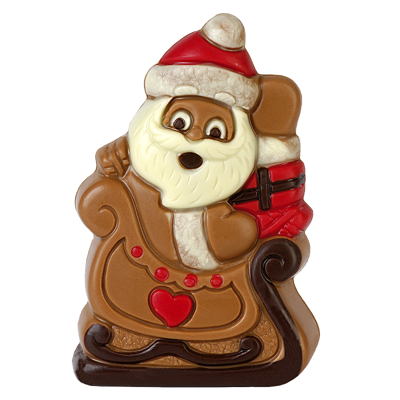 Brunner Shop Weihnachtsmann mit | Schlitten Schokoladenformen Online |